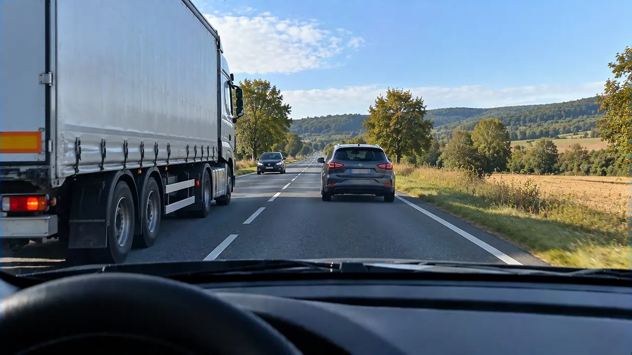 Situation de la question : Je me rabats dès que j’ai dépassé l’avant de la voiture