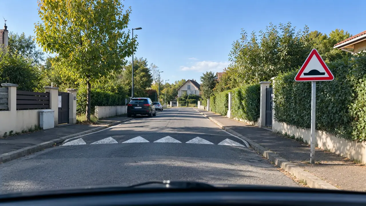 Situation de la question : Je ralentis fortement