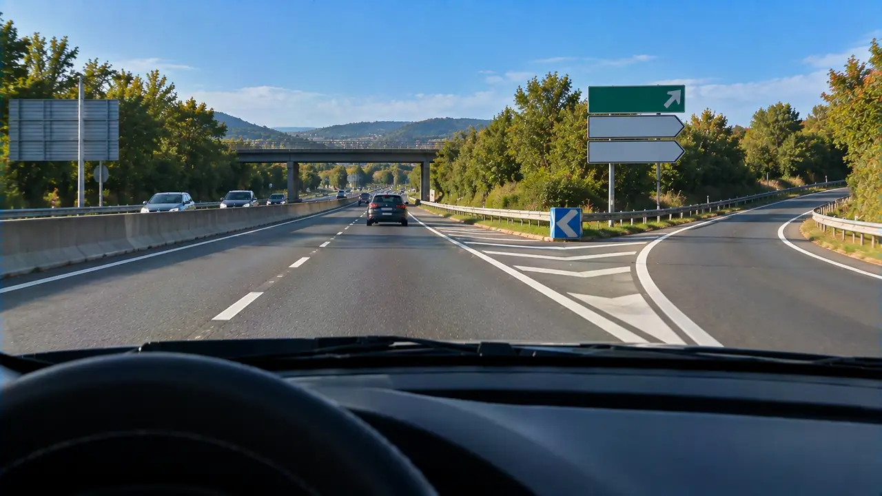 Situation de la question : J’ai raté ma sortie. Je fais marche arrière