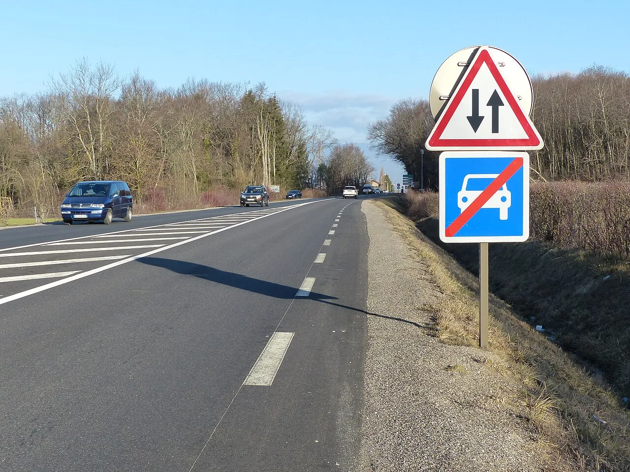 Situation de la question : La route va redevenir à double sens