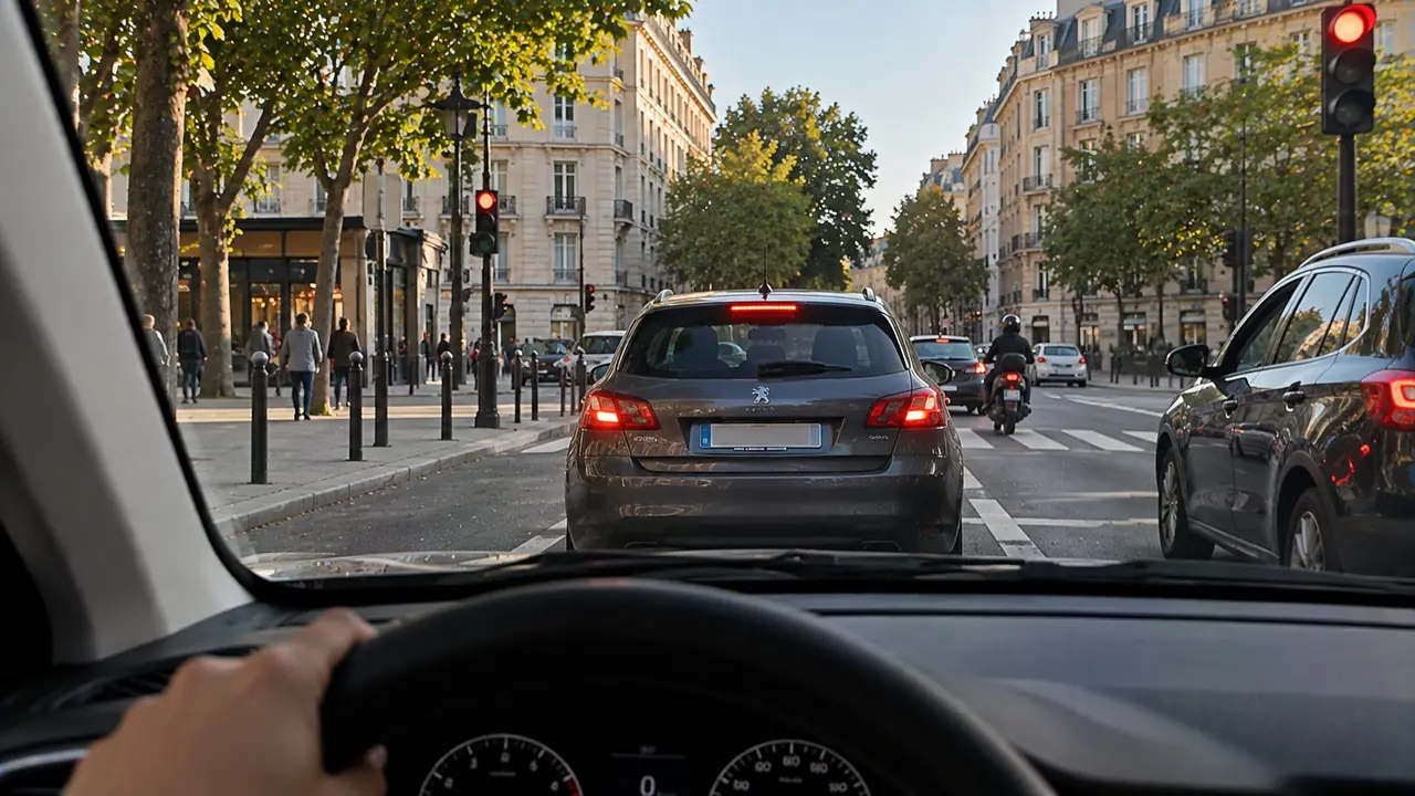 Situation de la question : Je suis à l’arrêt (et non en stationnement) quand