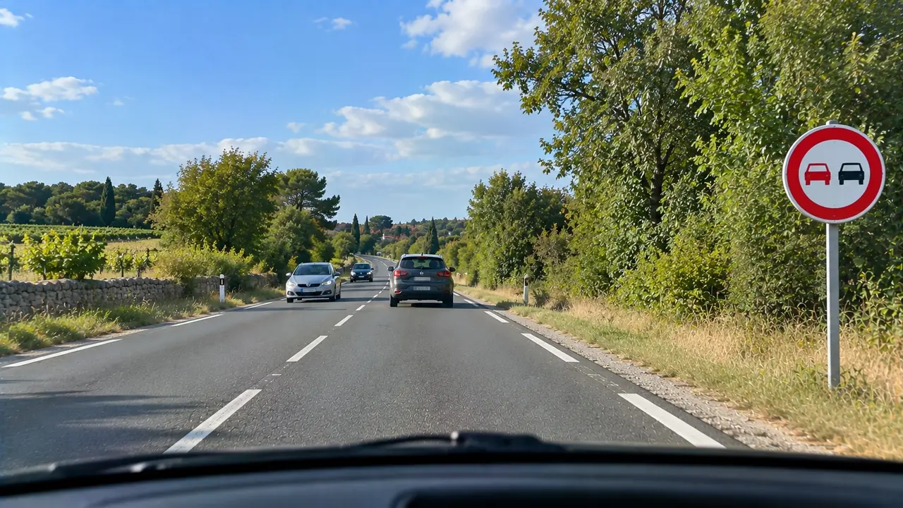 Situation de la question : Je peux dépasser la voiture devant moi