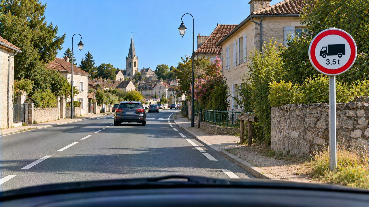 Situation de la question : Un camion de 19 tonnes peut entrer