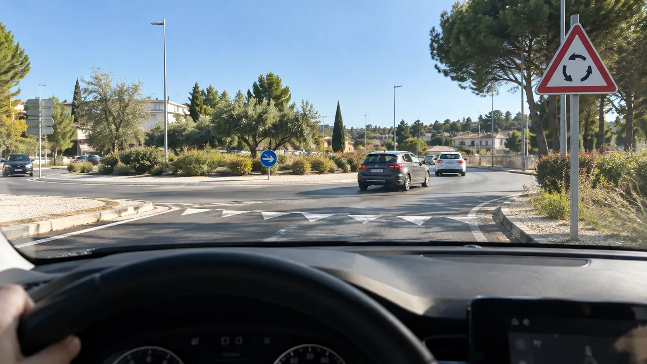 Situation de la question : Je cède le passage aux véhicules sur l’anneau