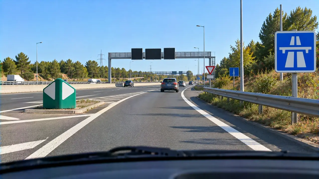 Situation de la question : J’entre sur une autoroute
