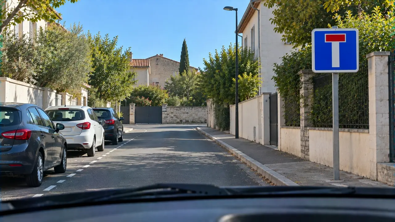 Situation de la question : Cette rue a une autre sortie