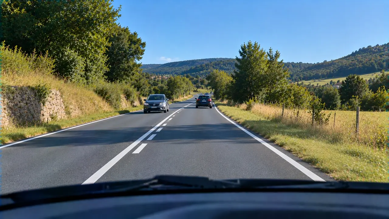 Situation de la question : Je peux franchir cette ligne pour dépasser