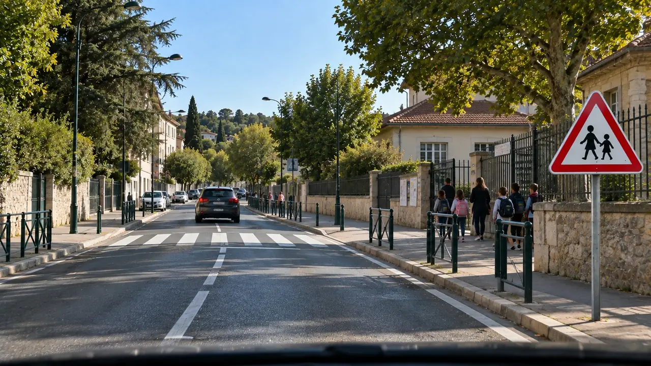 Situation de la question : À l'approche de cette école, je