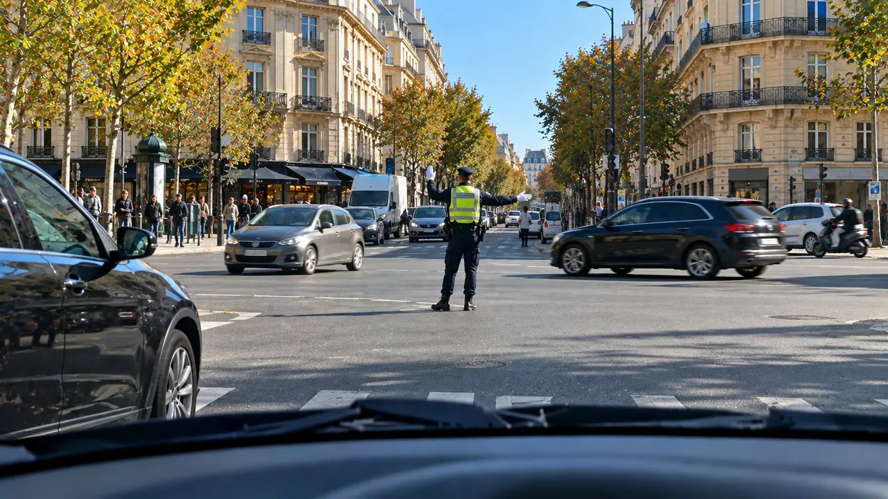 Situation de la question : Les gestes de l’agent passent avant les feux