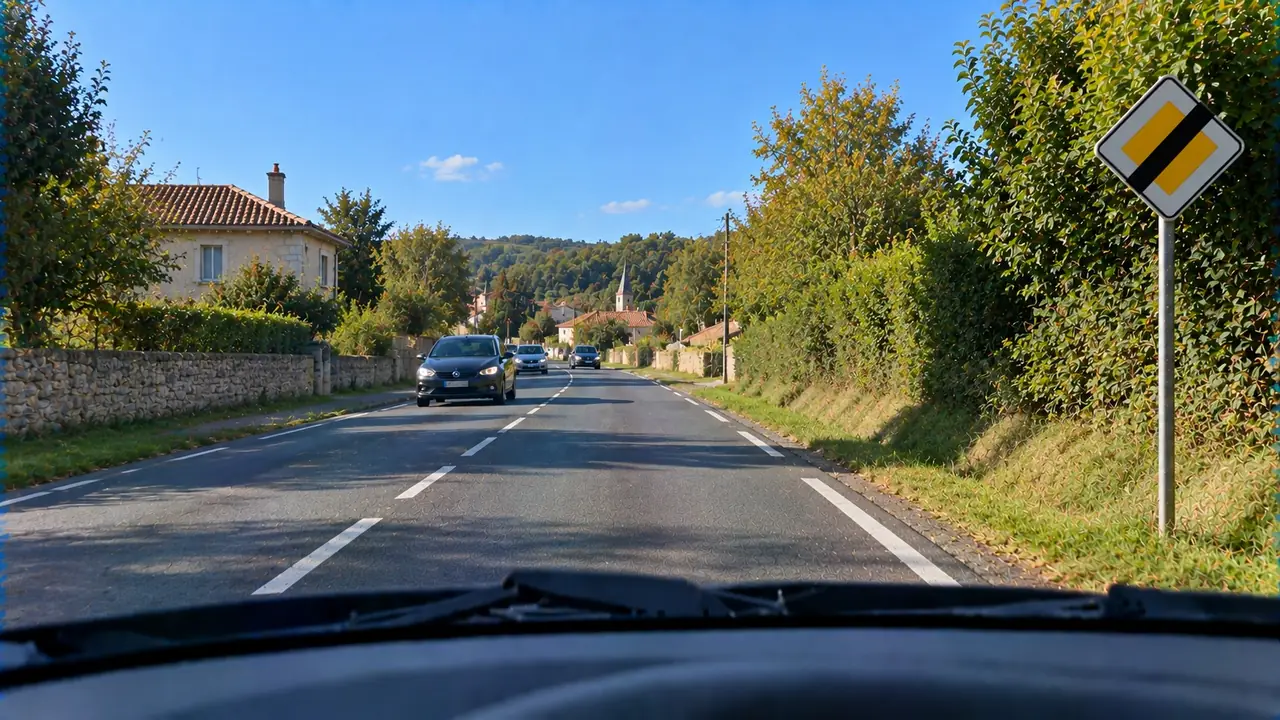 Situation de la question : Je suis toujours prioritaire après ce panneau