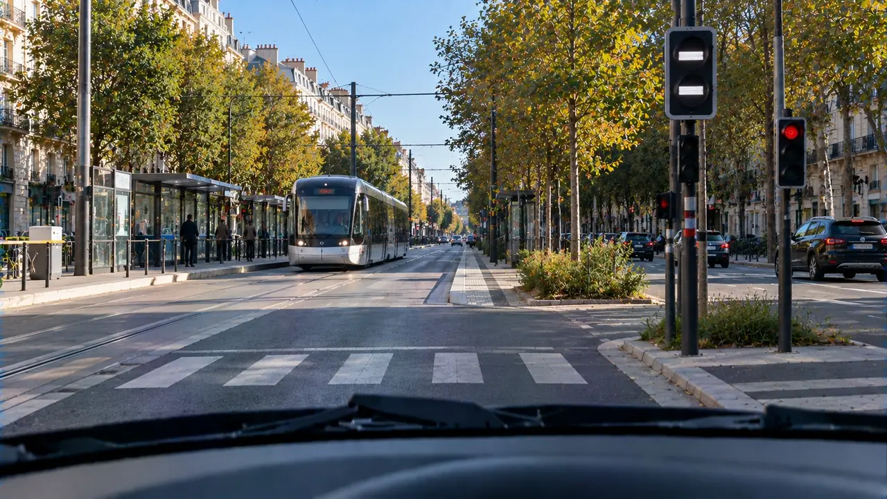 Situation de la question : Ce signal s’adresse aux bus et tramways