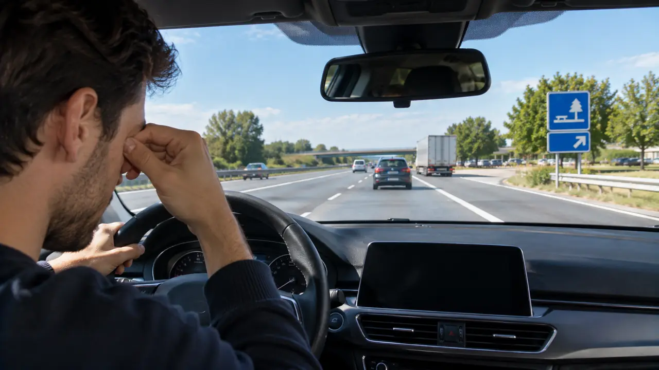 Situation de la question : Mes yeux piquent. J’attends la fin du trajet pour m’arrêter
