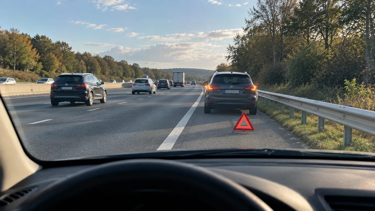 Situation de la question : Je peux m’arrêter sur la bande d’arrêt d’urgence