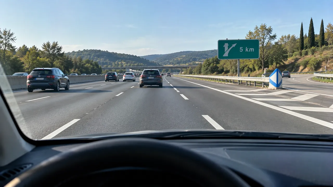 Situation de la question : J’ai raté ma sortie. Je fais demi-tour