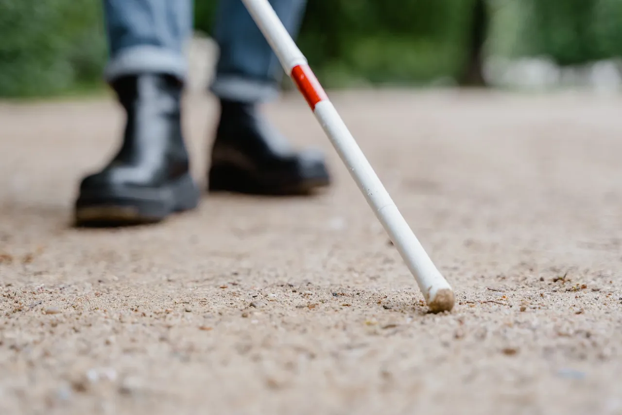 Situation de la question : Une personne avec une canne blanche veut traverser. Je klaxonne pour la guider