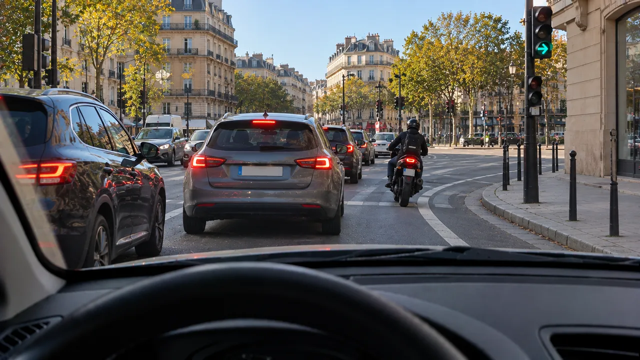 Situation de la question : Avant de tourner à droite, je vérifie